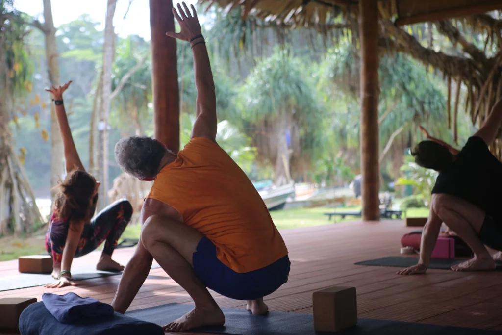 Yoga exercises in Talalla Retreat